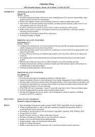 Process Quality Engineer Resume Samples Velvet Jobs