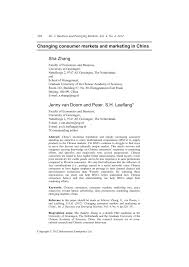 We're pleased to get your inquiry and we will reply you as soon as possible. Pdf Changing Consumer Markets And Marketing In China