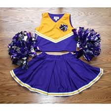 Black And Gold Cheerleading Pom Poms Cheerleader Outfit Costume Uniform Purple Gold Pom Poms 12 Deluxe Set Trajes De Porrista Disfraces De Disney Uniformes De Porristas