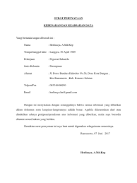 Surat Pernyataan Kebenaran Dan Keabsahan Dokumen Hal