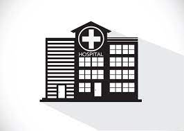 Hospital Building Icon Design In Illustration In 2020 Building Icon Hospital Icon Icon Design