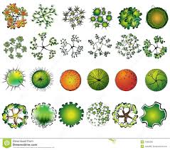 Illustration About A Set Of Colored Treetop Symbols For Architectural Or Landscape De Landscape Design Drawings Landscape Design Landscape Architecture Design