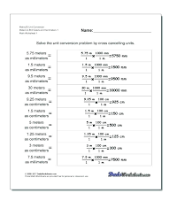 4th grade measurement worksheets converting measureme metric