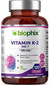 Get the best quality k2 Amazon Com Vitamin K2 Mk 7 300 Mcg 120 Vcaps High Potency Supports Strong Bones Immune Health And D 3 Health Personal Care