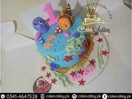 Fish birthday cakes fishing birthday… continue reading → Dory Fish Theme Birthday Cake For Baby Girls Online Cake Order And Delivery In Lahore Customize Birthday Cakes