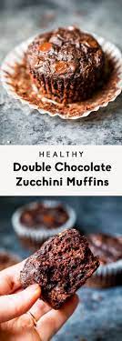 Healthy Double Chocolate Zucchini Muffins Ambitious Kitchen Recipe Chocolate Zucchini Muffins Double Chocolate Zucchini Muffins Healthy Chocolate