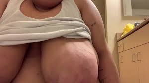 Fat BBW big tits masturbates on dildo moaning and orgasm big belly big tits  bouncing