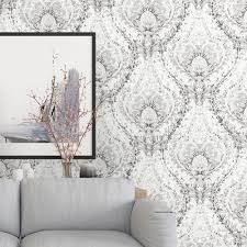 Flora byzantium r1194 by walls republic. Haokhome Vintage 3d Floral Wallpaper 0 53m 10m Flower Contact Paper Blue Non Woven Wall Covering Living Room Bedroom Home Decor Buy At The Price Of 39 90 In Aliexpress Com Imall Com