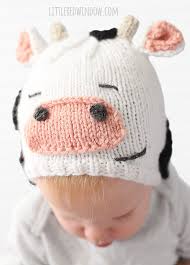Tyrant black and white cow print bucket hat. Farm Animal Knitting Patterns In The Loop Knitting