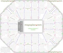 Mohegan Sun Arena Seating Chart With Rows Consol Seating