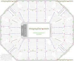 Mohegan Sun Arena Seating Chart With Rows Consol Seating