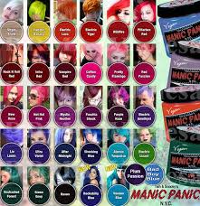 Hair Dye Chart Manic Panic Google Search Manic Panic