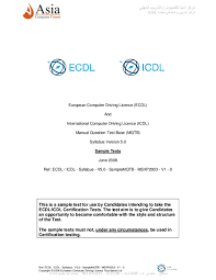 European driving licence — this article is about the european driving licence for vehicles. Pdf Icdl 1 Abd Alwahed Dagestani Academia Edu