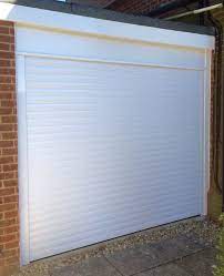 Roller Shutter Garage Door In White Garage Doors Roller Shutters Doors