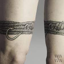 Thepirate Linework Tattoo Lineworktattoo Blackink Rope Hook Knot Rope Tattoo Sailor Tattoos Hook Tattoos