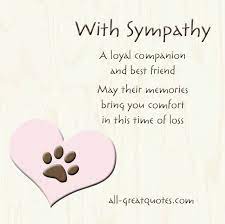 If you are having any. A Loyal Companion And Best Friend Pet Sympathy Quotes Pet Sympathy Dog Sympathy Card