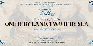2026 Cannonball: One if by Land, Two if by Sea