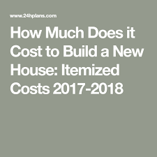 How Much Does It Cost To Build A New House Itemized Costs In 2020 Building A New Home Building A House Checklist Building A House Cost