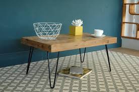 Mild sanding on the ends and top. Billy Coffee Table With Hairpin Legs By Renn Uk Notonthehighstreet Com