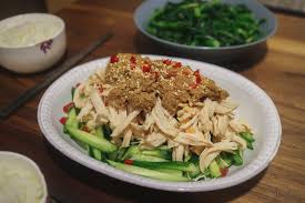One of my favorite menu items at any chinese restaurant. éº»é†¬é›žçµ² Chicken And Cucumber Salad In Sesame Dressing Ying Chen Blog