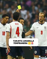 ABSOLUTA INTENSIDAD! ðŸ‡²ðŸ‡½ðŸ’¥ðŸ´ó §ó ¢ó ¥ó ®ó §ó ¿ Declan Rice vio la tarjeta amarilla por juego peligroso apenas al minuto de partido. Mucha tensi&oacute;n entre M&eacute;xico e Inglaterra. #FiebreDeFutbol #BoletoANorteAmerica