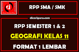 Jul 22, 2018 · pada postingan kali ini penulis ingin mengelompokkan materi bahasa inggris kelas 8/viii semester i di sini sehingga akan memudahkan pengunjung. Rpp 1 Lembar Geografi Kelas 11 Lengkap Semester 1 Dan 2 Dicariguru Com