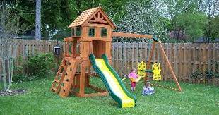 Walmart Adventure Play Sets Atlantis Cedar Wooden Swing Set Wooden Swing Set Wooden Swings Backyard Playground
