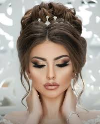 Pin By Megan Schneiter On Hairstyle Glamour Makeup Hair Styles Wedding Hair And Makeup