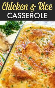 Chicken Rice Casserole An Easy Casserole Recipe For Creamy Rice And Fork Tender Chi Chicken Recipes Casserole Easy Casserole Recipes Creamy Chicken And Rice