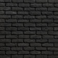 Koni Brick Old Chicago Charcoal 8 20 In X 2 50 In Thin Brick 10 76 Sq Ft Flats Manufactured Stone Siding Thin Brick Black Brick Wall Black Brick Wallpaper