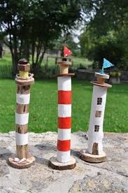 Leuchtturme Aus Asten Leuchtturm Basteln Treibholz Arbeiten Sommer Dekoration