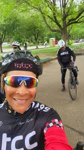 Biking around New York Jets stadium in New Jersey