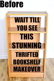 Upcycle A Bookshelf With Peel And Stick Wallpaper Delicious And Diy Bookshelf Makeover Bookshelves Diy Furniture Makeover Diy
