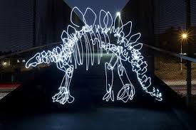 Amazing Light Painted Dinosaur Photos Light Painting Light Painting Photography Dinosaur Light
