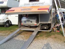 Wohnmobil Mit Cabrioverdeck Garage Im Heck Garagem