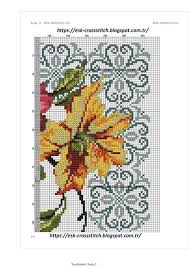 Antique Needlework Modellerinden Lilyum Deseninin Semasinin Yenilenmesi Ve Seccade Yada Runner Olarak Islenme Kanavice Kanavice Tasarimlari Kanavice Ornekleri