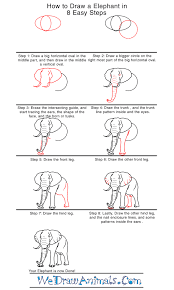 Gallery step by step drawing an elephant drawings art gallery. How To Draw A Realistic Elephant Step By Step Easy Novocom Top