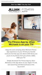• personalized jillian michaels fitness plan with custom exercises and workouts, based on your body type and goals. The Fitness App Is On Your Tv Jillian Michaels Email Archive