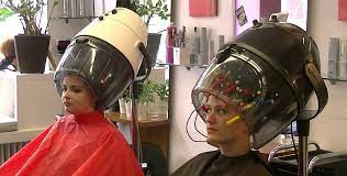 Open 7 days a week, we offer a full range of professional hair care services. Daughter And Friend Getting A Shampoo Set And Perm Roller Set Dry Run Hair Salon