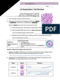 Cell division gizmo answer key activity b : 14838109 Pdf Mitosis Chromosome