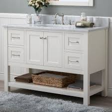 Alya Bath Wilmington 48 In W X 34 2 In H X 22 In D Bath Vanity In White With Marble Vanity Top In White With White Basin He 102 48 W Cwmt The Home Depot