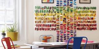 Wrap the trackbed around, seal with the tape and let it dry overnight. Matchbox Car Shelf System Diy Toy Organizing Ideas