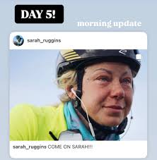 Sarah's had a pretty rough morning session but trucking