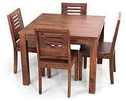 Mango wood dining table #nadeau #traditional (ka100) $714. True Furniture Mango Wood Dining Table Set With 4 Chairs For Living Room Furniture Teak Finish Solid Wood 4 Seater Dining Set Price In India Buy True Furniture Mango Wood Dining