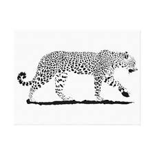 Leopard Black And White Fine Art Drawing Canvas Print Zazzle Com In 2021 Fine Art Drawing Leopard Art Art Drawings