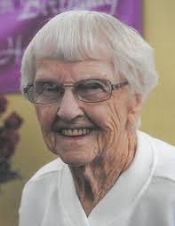 Life-long Bluffton resident, Helen Edinger, was 102