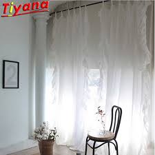 Best home fashion natural faux linen twist tab curtain. 100 Ruffled Tab Top Curtain Tulle For Living Room White Grey Yarn Wedding Window Drapes For Princess Room W Hm136 30 Curtains Aliexpress