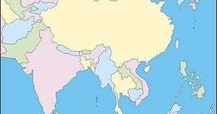 Blank Colored Map Asia Asia Map Map Free Maps