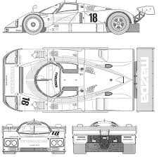 mazda 787b blueprint download free blueprint for 3d modeling paper model car car blueprint blueprints