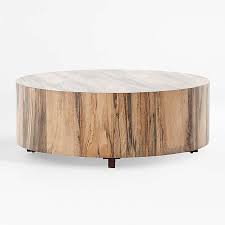 Round pocola solid wood coffee table. Coffee Tables Wood Marble Glass More Crate And Barrel Canada